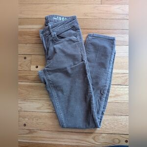Women's Brown Skinny Corduroy Pants